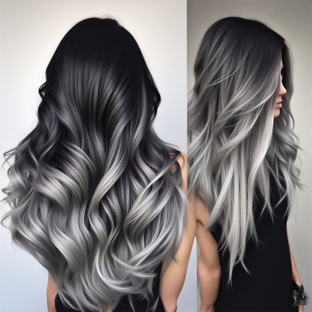 Salt and Pepper Ombre for a Bold Statement