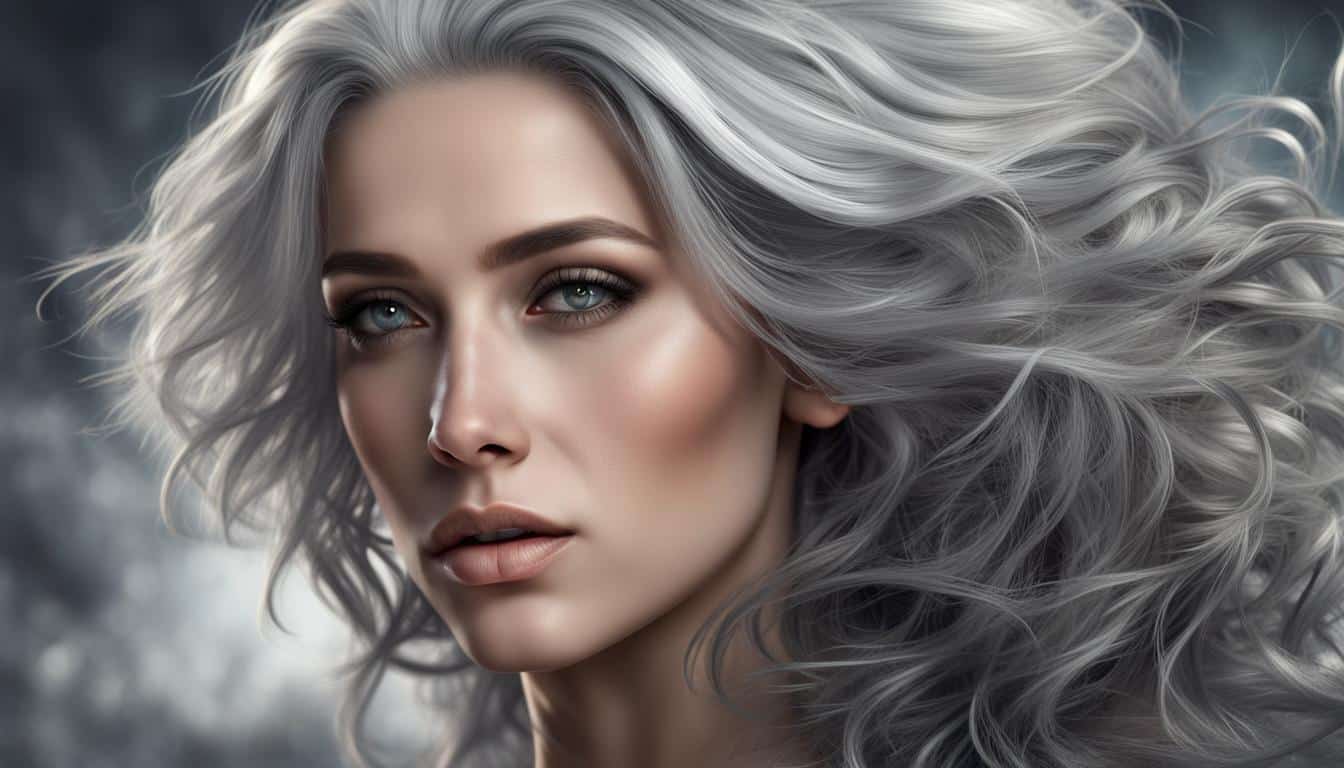 Natural Grey to Silver Hair Transformation