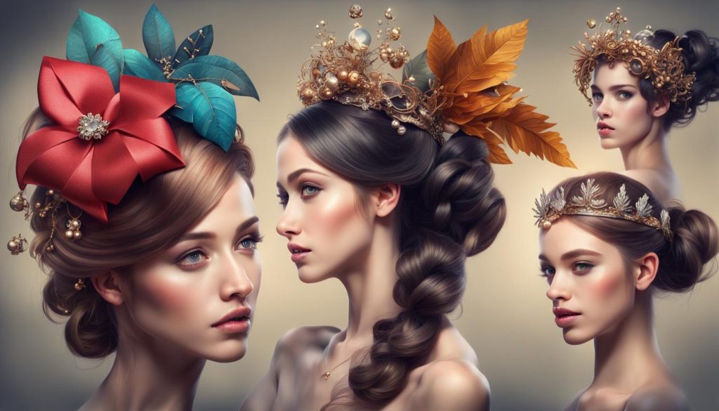 Festive hair accessories: Sparkle with headbands, clips, and tiaras for a regal holiday touch!