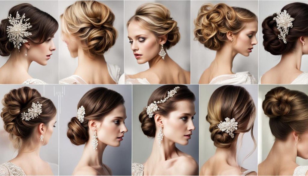 Sophisticated holiday updos: classic chignons, twisted buns, and braids. Elevate your style with festive sparkle.