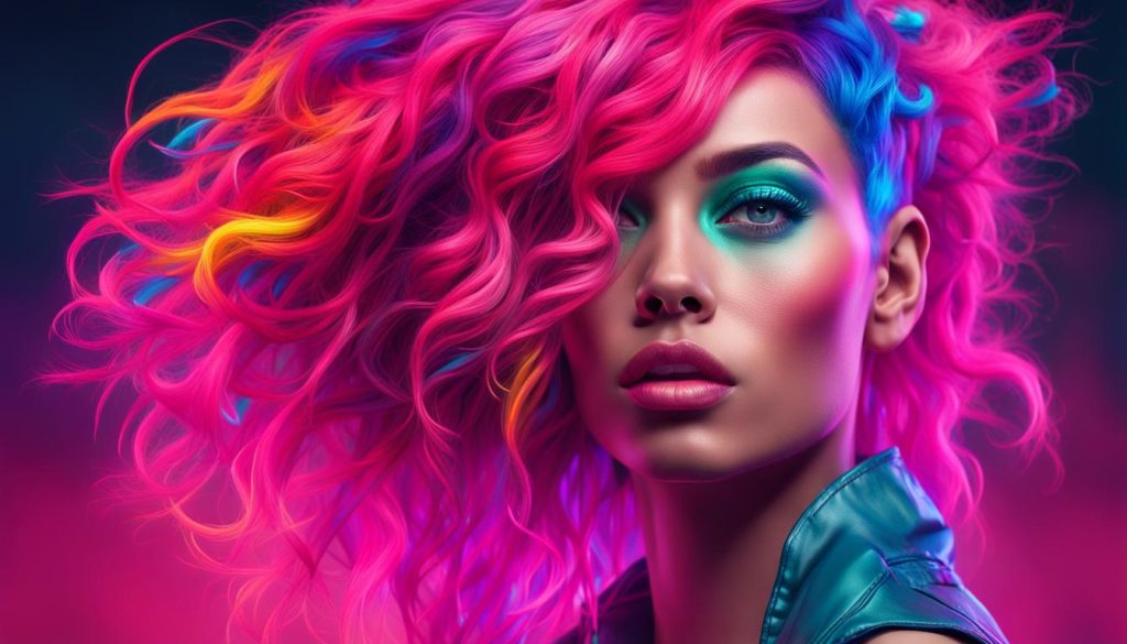 Daring neon brights: Electric blues, neon pinks, vivid greens—bold, vibrant, and uniquely you!