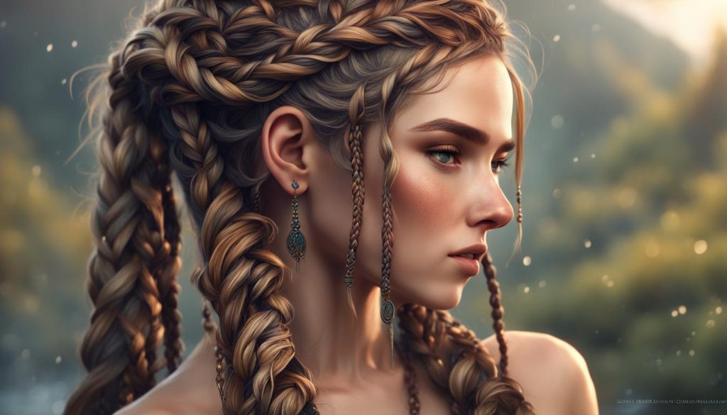 Boho braids: Wet hair transformed with intricate charm. Side braid or fishtail, embrace textured beauty!