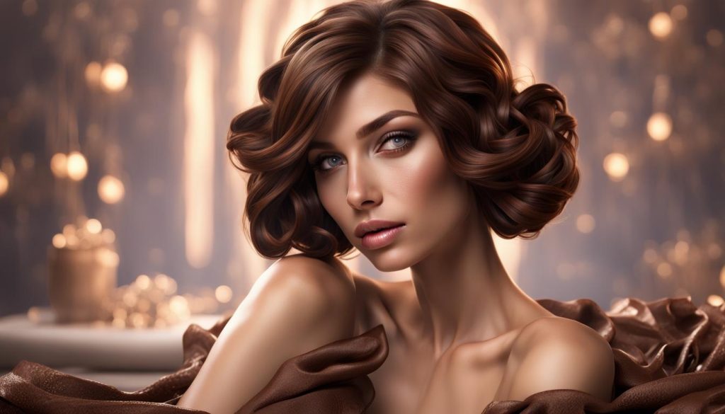 Rich chocolate-toned hair: timeless warmth and sophistication in deep cocoa or milk chocolate hues.