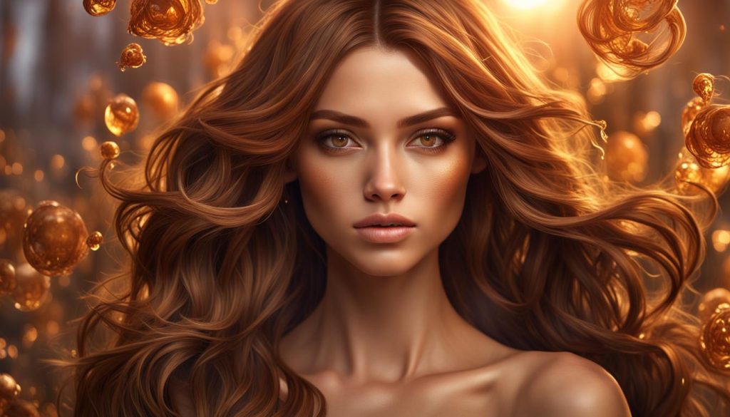 Caramel highlights: Warm, golden tones blending seamlessly with brown for a sun-kissed effect.